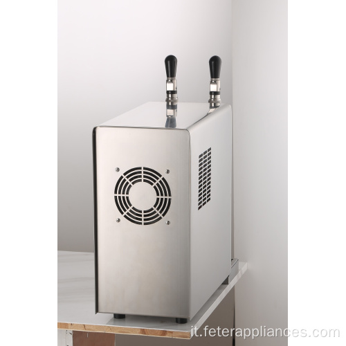 Distributore di refrigeratore per birra alla spina con corpo in acciaio inossidabile a 1 rubinetto